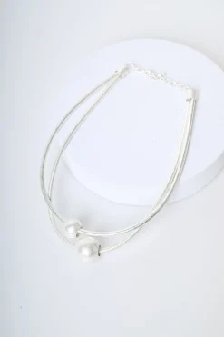 Collana a due fili con sfere