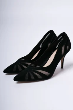 Décolleté in velour e tulle