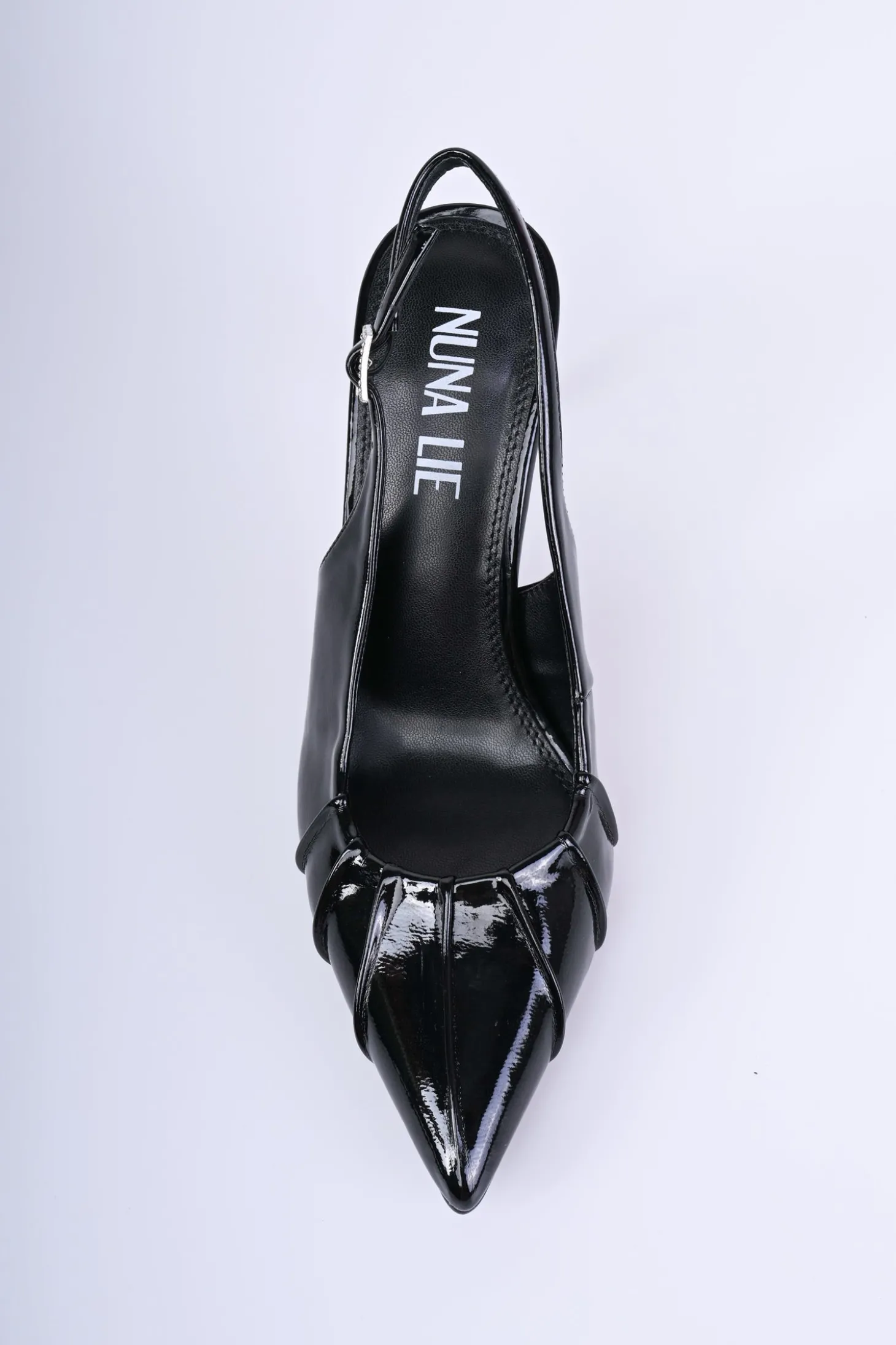 Décolleté slingback con nervature