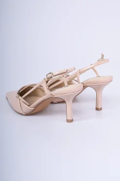 Décolleté slingback in vernice