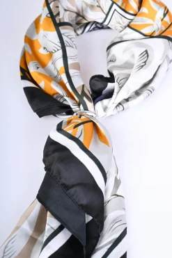Foulard a stampa floreale