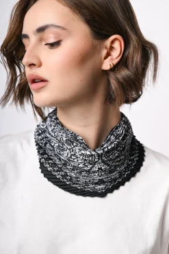 Foulard plissé a stampa bandana