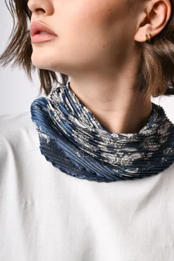 Foulard plissé a stampa paisley