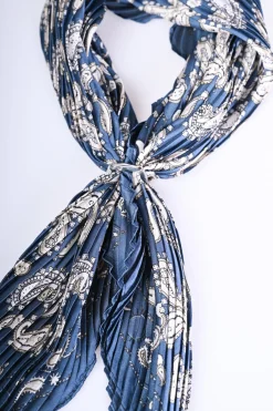 Foulard plissé a stampa paisley