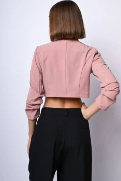Giacca crop con bottoni