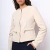 Giacca in faux suede con zip