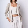 Giacca morbida in faux suede