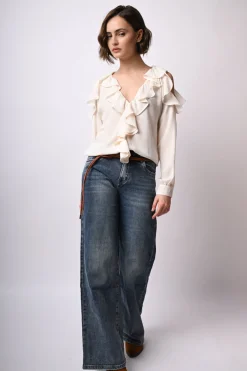 Jeans a gamba ampia
