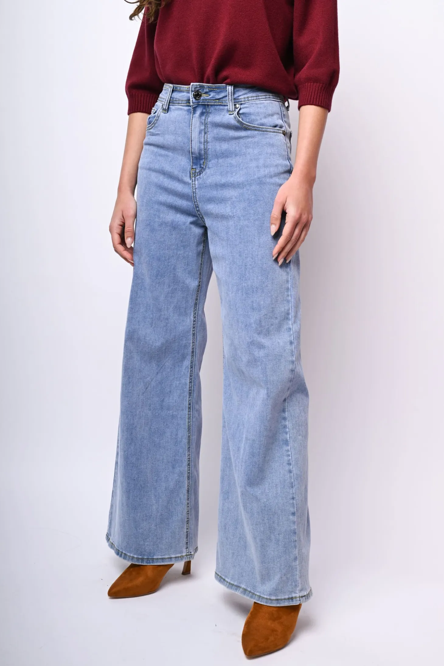 Jeans a gamba ampia