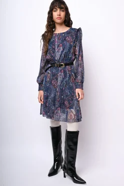 Mini abito a stampa paisley