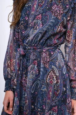 Mini abito a stampa paisley