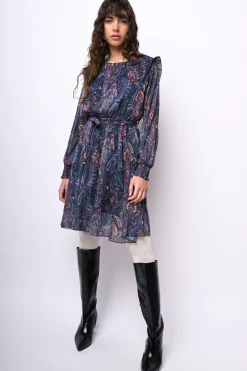 Mini abito a stampa paisley