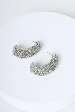 Orecchini con decorazione strass