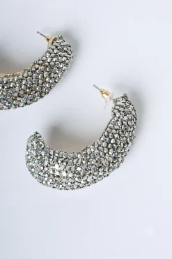 Orecchini con decorazione strass