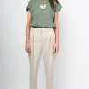 Pantaloni a carota con pinces