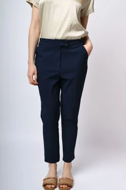 Pantaloni a gamba dritta misto viscosa