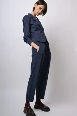 Pantaloni baggy misto viscosa