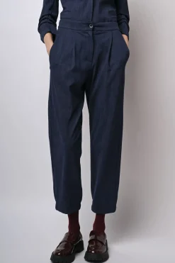 Pantaloni baggy misto viscosa