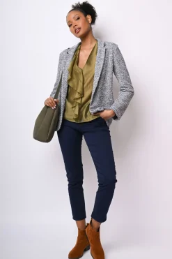 Pantaloni chino con rouches