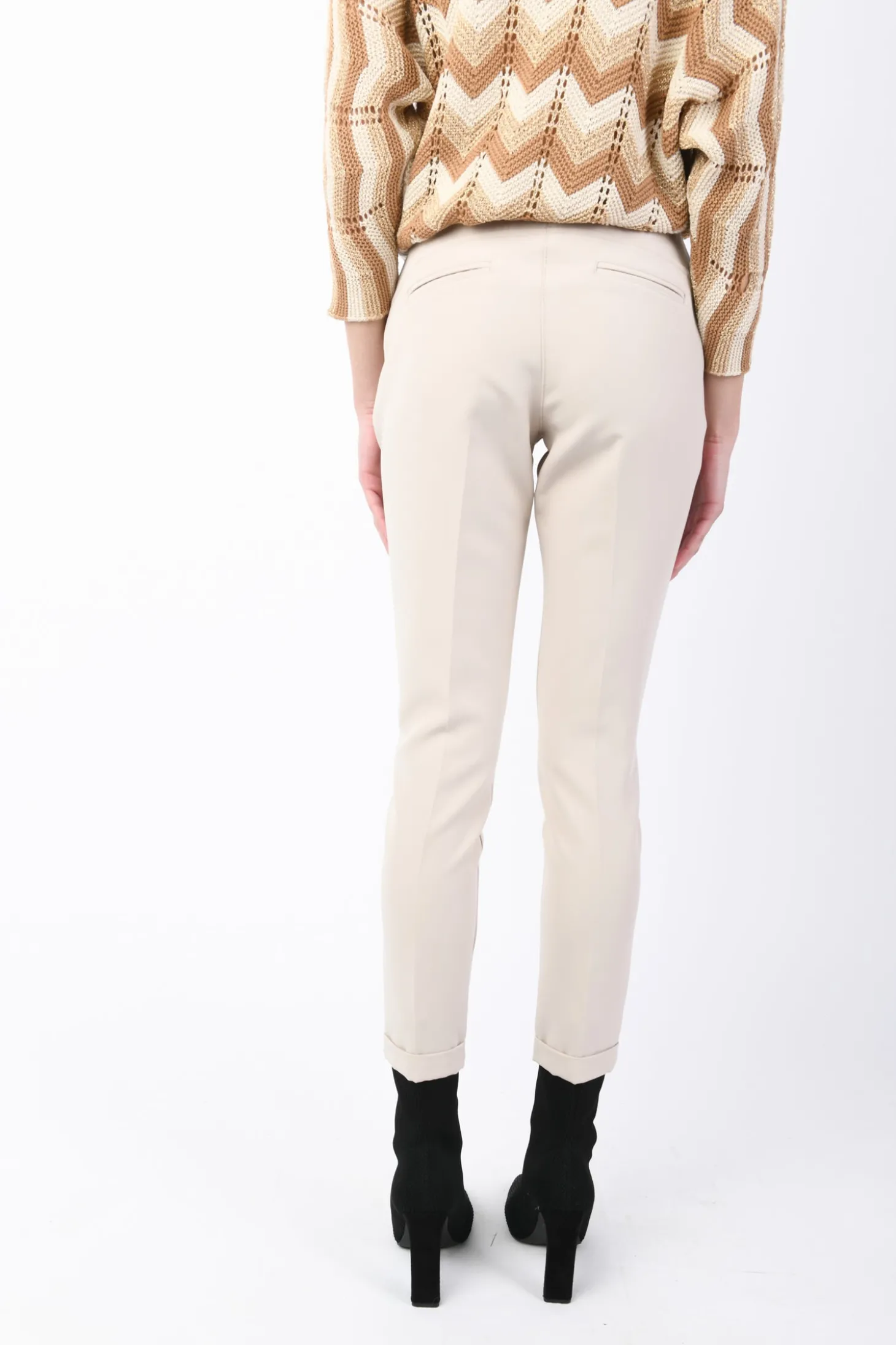 Pantaloni con risvolto