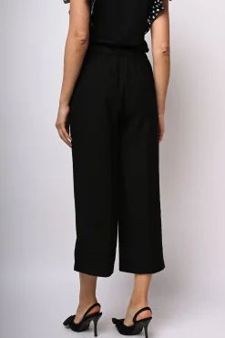Pantaloni crop misto viscosa