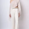 Pantaloni in cady a zampa