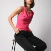 Pantaloni in cotone stretch
