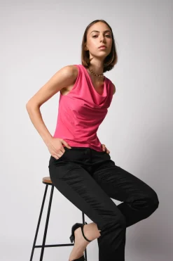 Pantaloni in cotone stretch