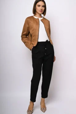 Pantaloni misto viscosa con coulisse