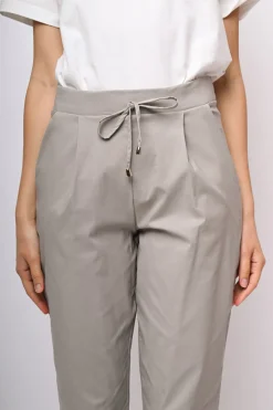 Pantaloni misto viscosa con coulisse