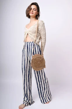 Pantaloni palazzo a righe