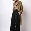 Pantaloni palazzo con bottoni
