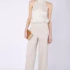 Pantaloni palazzo con piega stirata