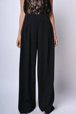 Pantaloni palazzo con pieghe