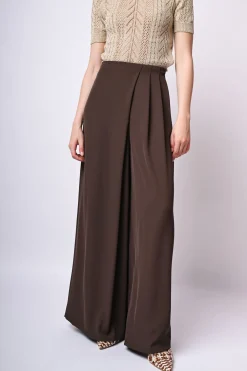 Pantaloni palazzo con pieghe
