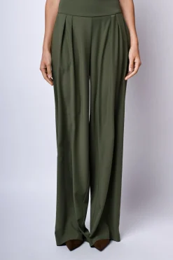 Pantaloni palazzo con pieghe