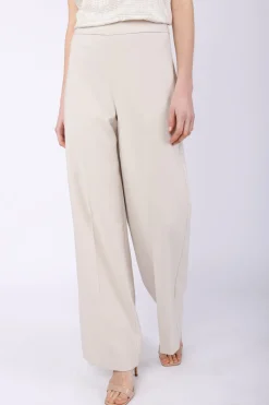 Pantaloni palazzo con piega stirata