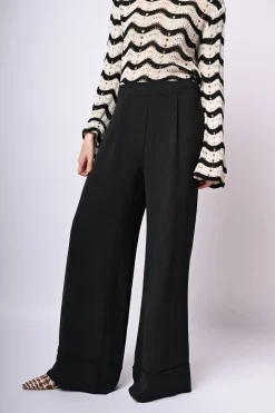 Pantaloni palazzo con pieghe