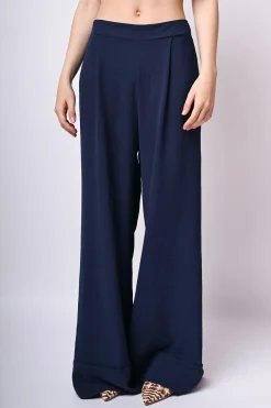 Pantaloni palazzo con pieghe