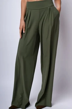 Pantaloni palazzo con pieghe