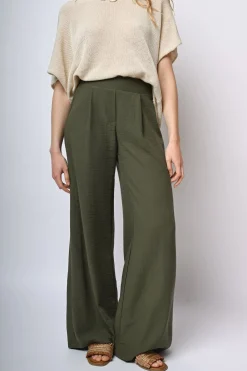 Pantaloni palazzo con pieghe