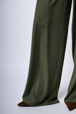 Pantaloni palazzo con pieghe