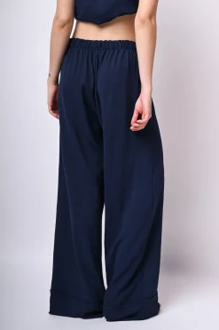 Pantaloni palazzo con pieghe
