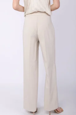 Pantaloni palazzo con piega stirata