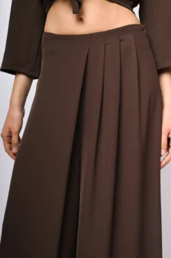 Pantaloni palazzo con pieghe