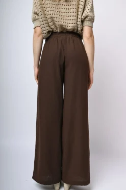 Pantaloni palazzo con pieghe