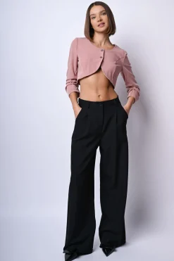 Pantaloni palazzo con pinces