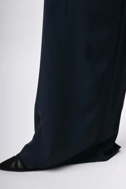 Pantaloni palazzo con zip