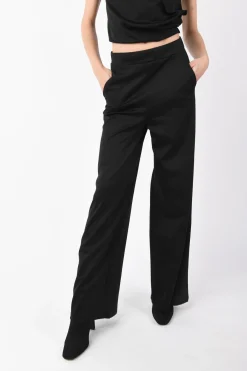 Pantaloni palazzo misto viscosa