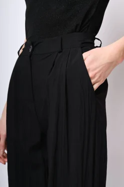 Pantaloni palazzo misto viscosa